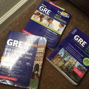 3 GRE Kaplan book bundle